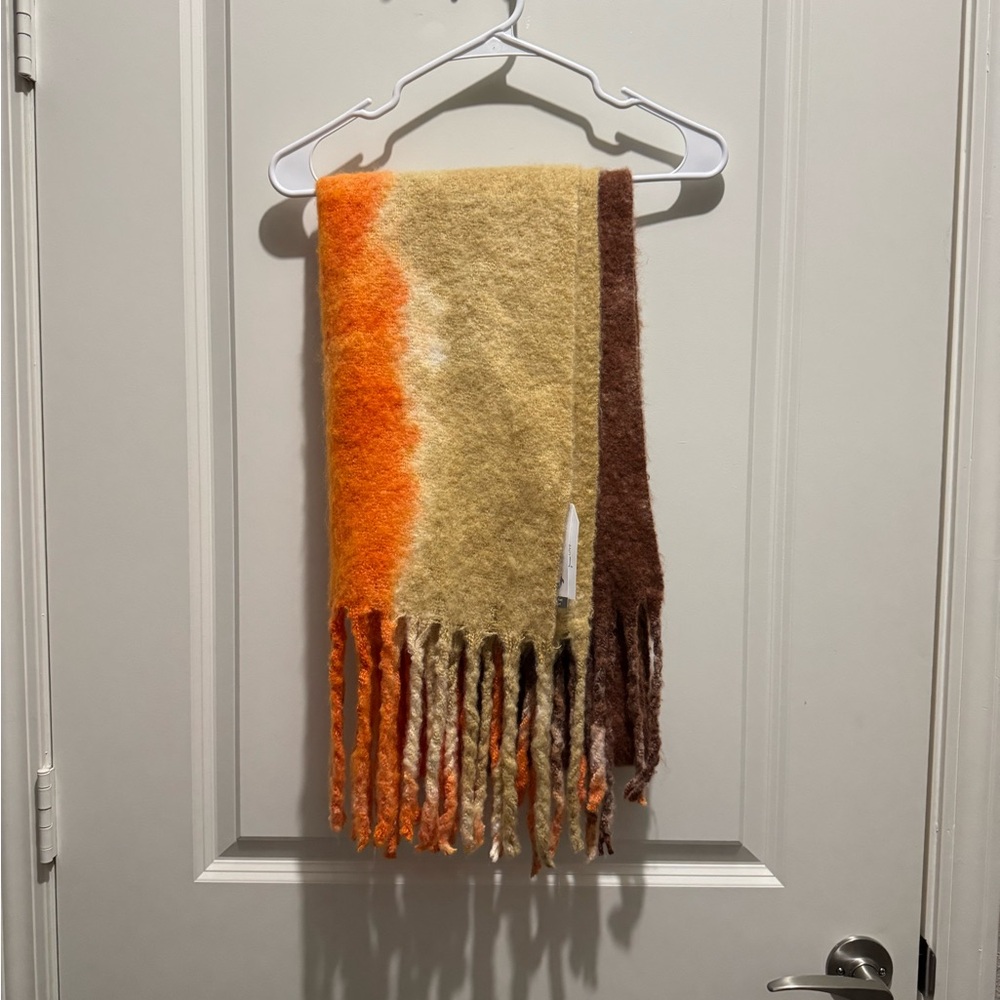 Multicolor Fringe Scarf